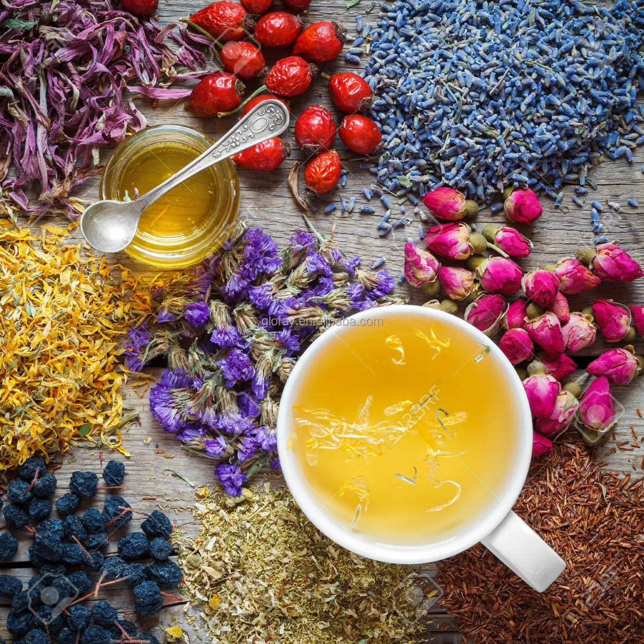 Benefits Sleep Chamomile Lavender Herbal Tea, Caffeine Free Herbal Tea, 28Tea Bags Total - 4uTea | 4uTea.com