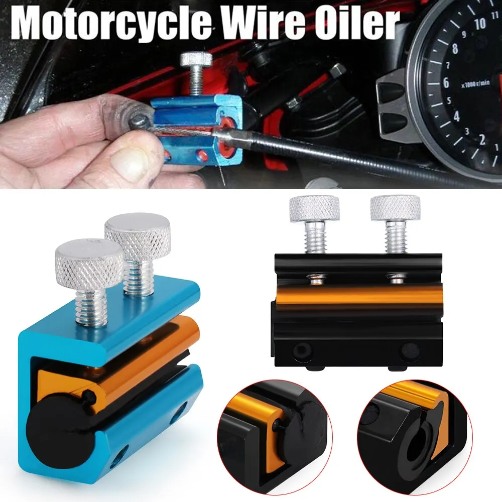 Dual Cable Lube Luber Lubricator Lubricant Tool Motorcycle Scooter Bike ATV US - Foto 8