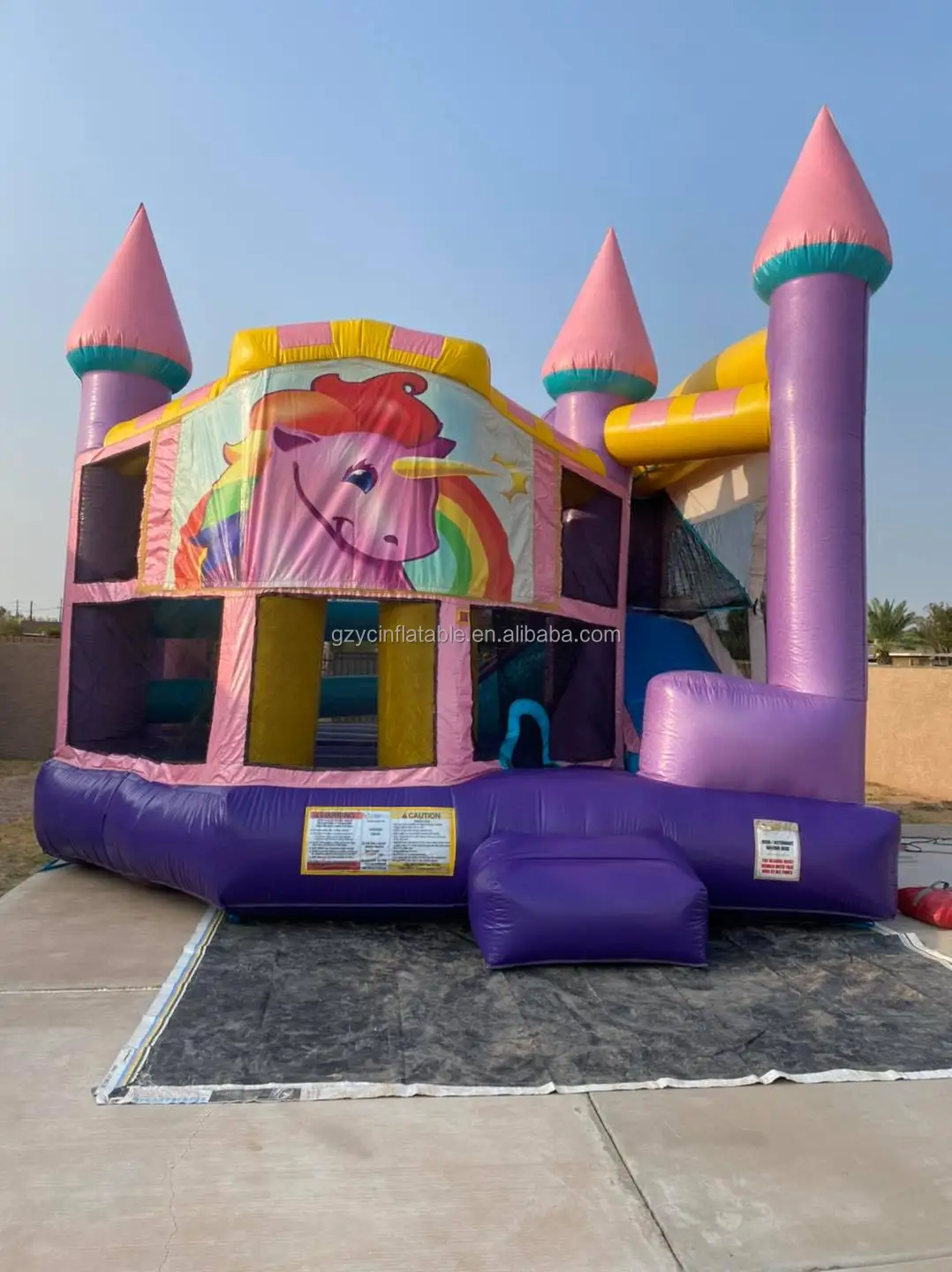 Cheap Unicorn Inflatable Jumpers Commercial Bouncey House Jumping