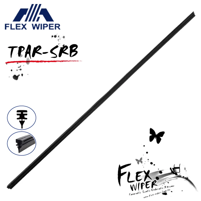 Auto Parts Traditional Wiper Blade Rubber Replacement for 6mm