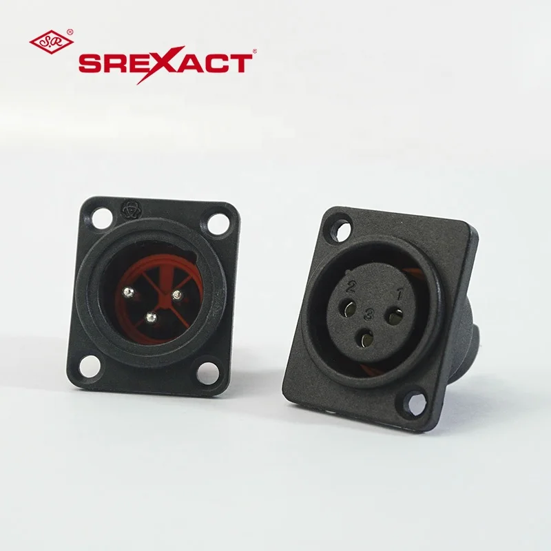 KIMISS Connettore Audio Telaio A 3 Pin Con Presa XLR - 5 Pezzi - Foto 3