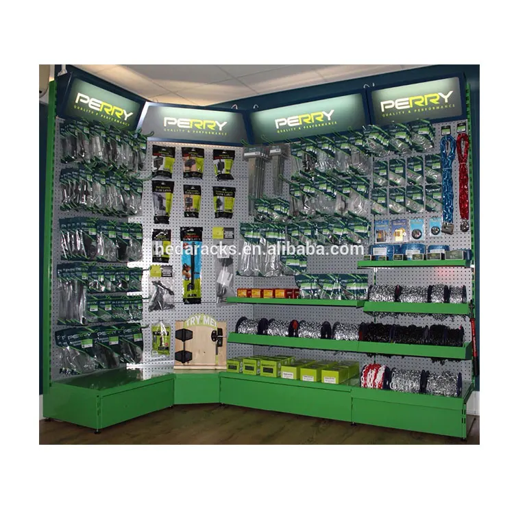 Customised Metal Punching Back Panel Tool Rack Display Shelf Pegboard Display Rack Store Display Racks Supermarket Used for Sale