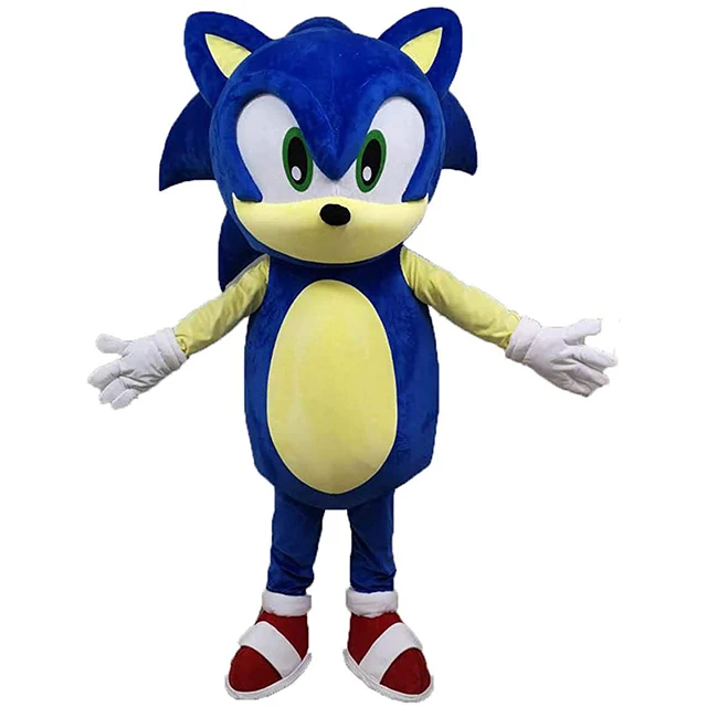 FANTASIA REALISTA PERSONAGEM VIVO - MASCOTE FESTA VENDA SONIC