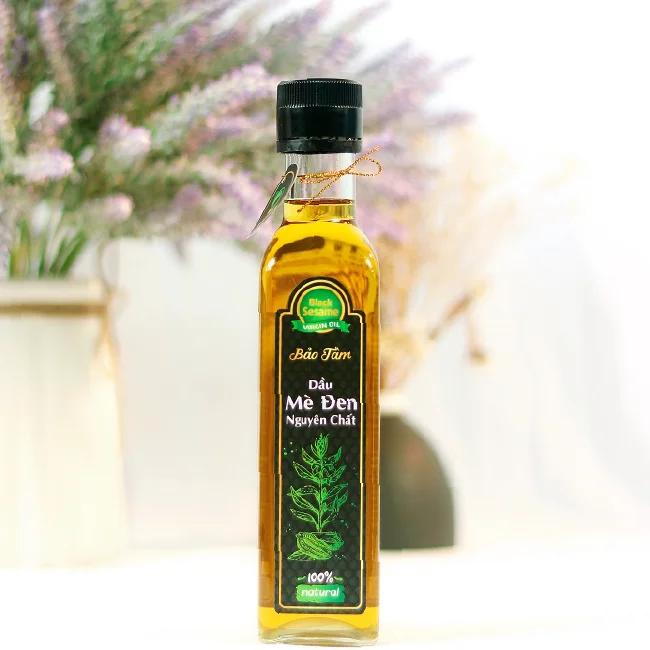 BEST PRICE! Black Saseme virgin oil 250ml- 100% natural and health food made in Vietnam