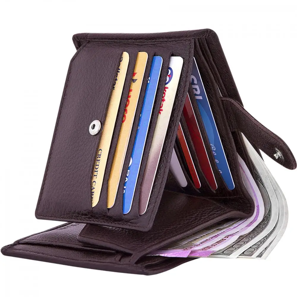 Portefeuille Homme En Cuir Véritable Deux Volets - Design US 100 Dollars, Blocage RFID, Fait Main En Inde, Neuf Avec étiquettes