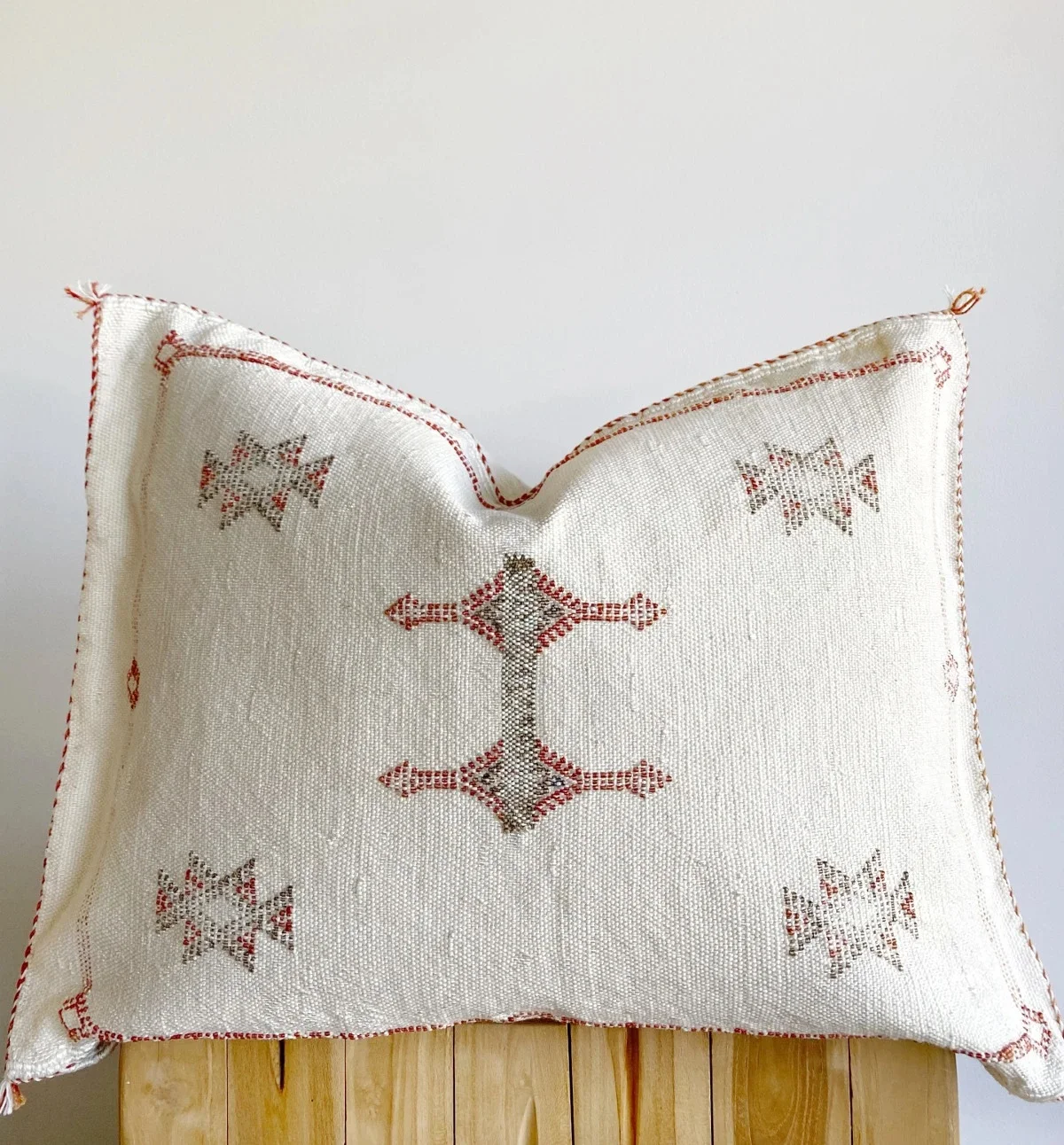Moroccan Sabra Silk Inspired Handmade Cotton Pillow Cushion Cover Moroccan Sabra Silk Inspired Handmade Cotton Pillow Cushion Cover