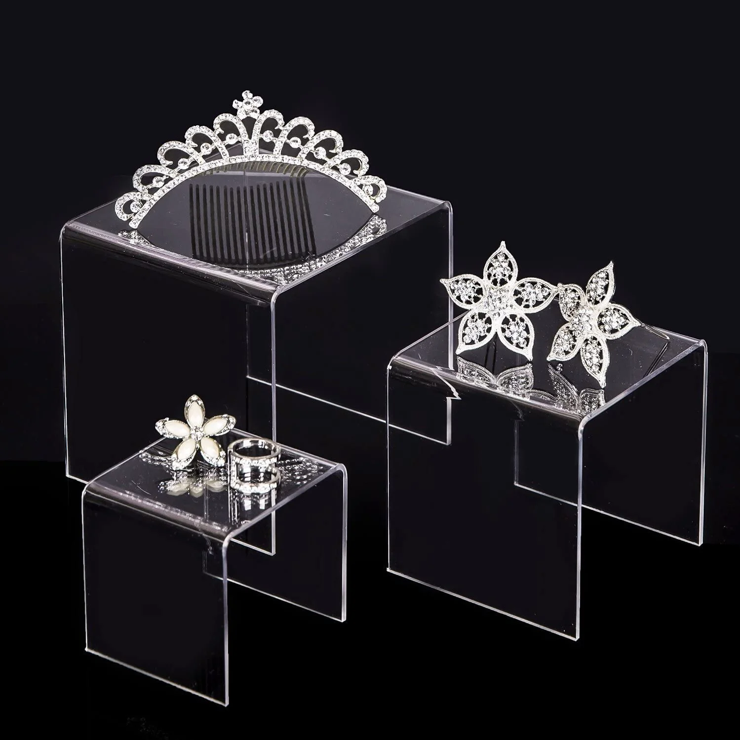 Wholesale 30x30x15cm Clear Acrylic Riser Acrylic Buffet Enhancements Food Display Riser Buy