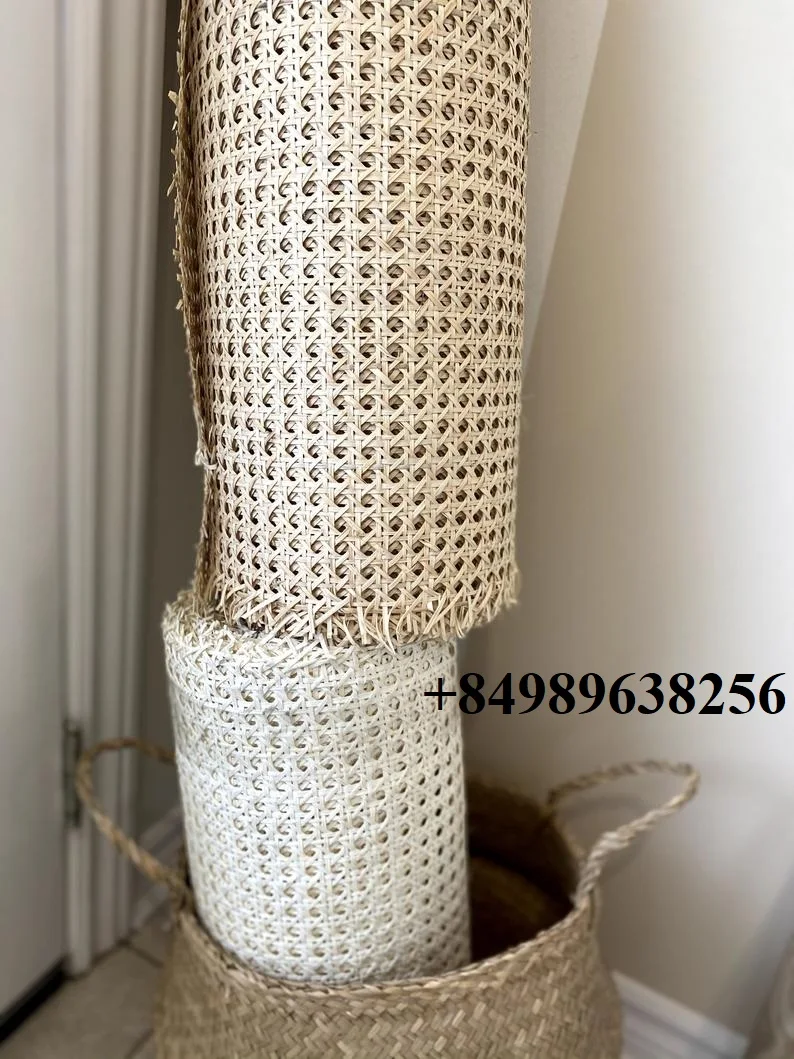 Wholesale Rattan Cane bing Roll Natural Mesh Furniture Bleached