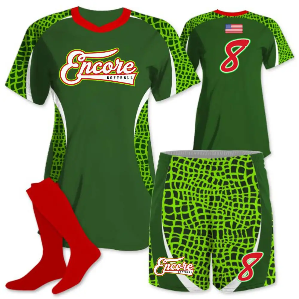 Source Softball Uniforms Design Softball Wholesale Uniforms OEM Custom  Sublimation V Neck Women Softball Uniform on m.