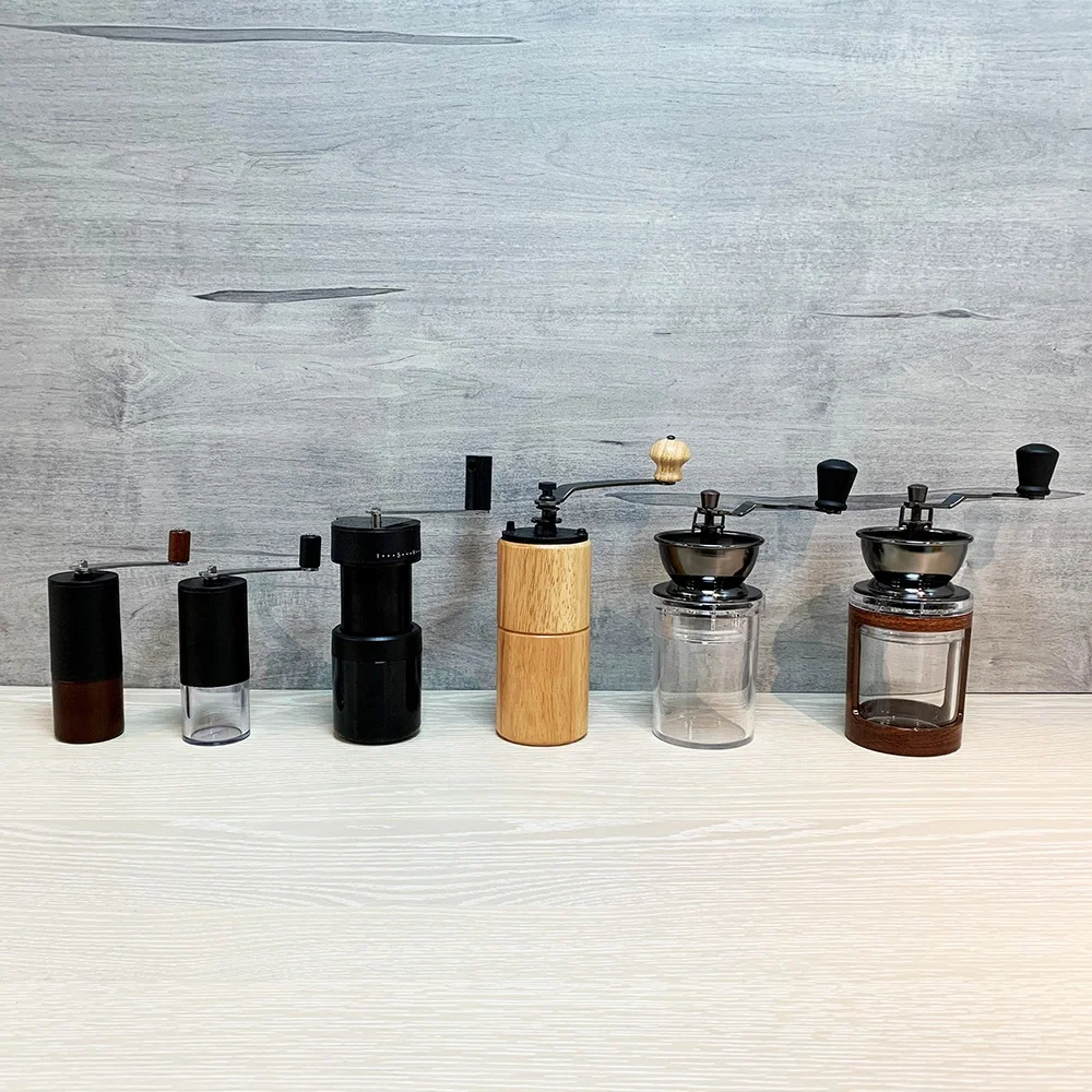 
[Holar] Тайваньская маленькая портативная ручная кофемолка с регулируемой настройкой 