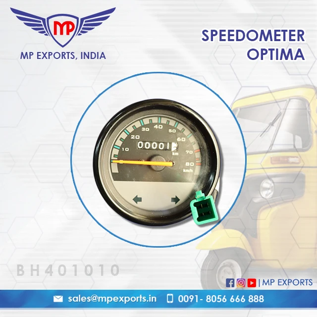 SPEEDOMETER COMP WITH LAMP for Best Quality Three Wheeler Spare