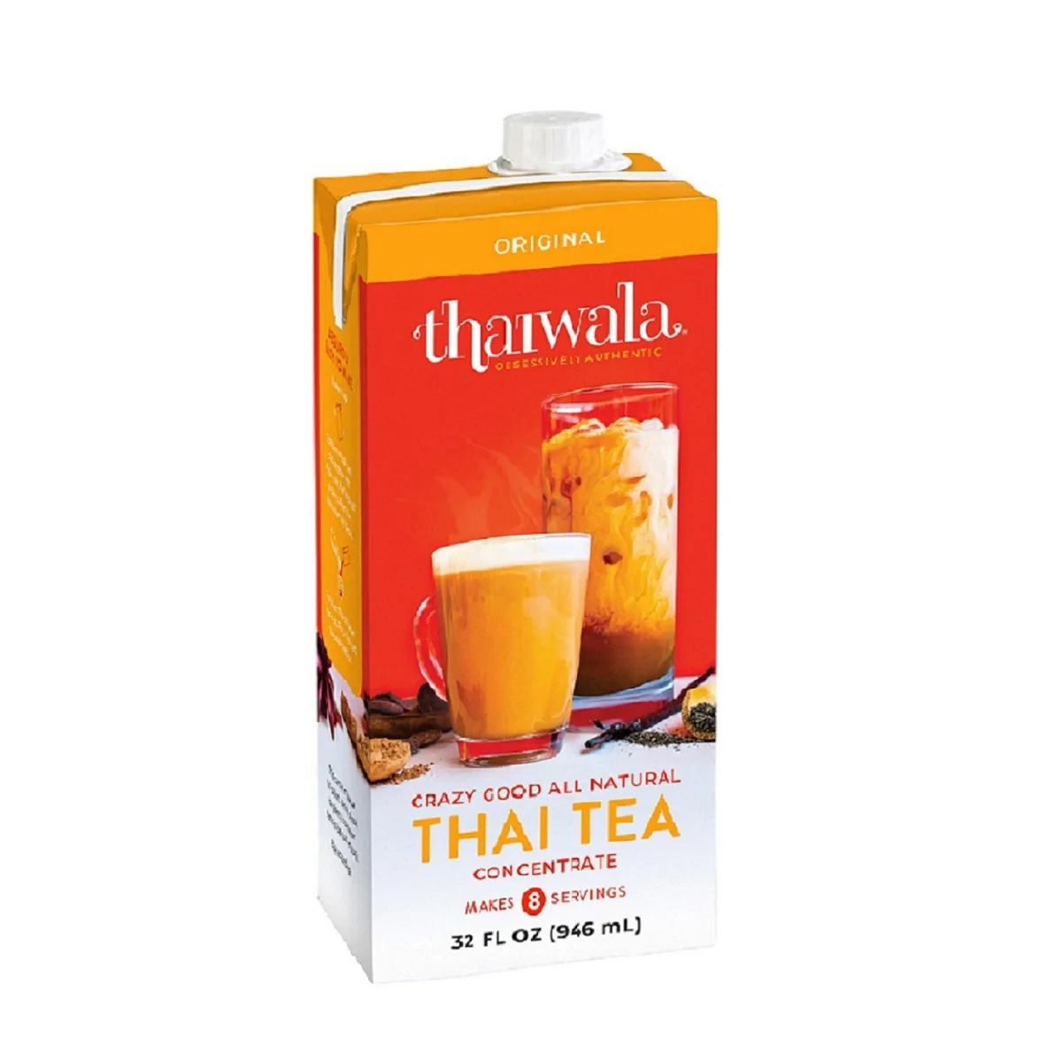 Thai Iced Tea Or Thai Tea Lattes Thaiwala Original Tea Concentrate 32 Fl Oz Buy Thai Iced Tea Natural Concentrate Tea Drink Aseptic Milk Organic Pandan Authentic Restaurant Mix Food Service Liquid
