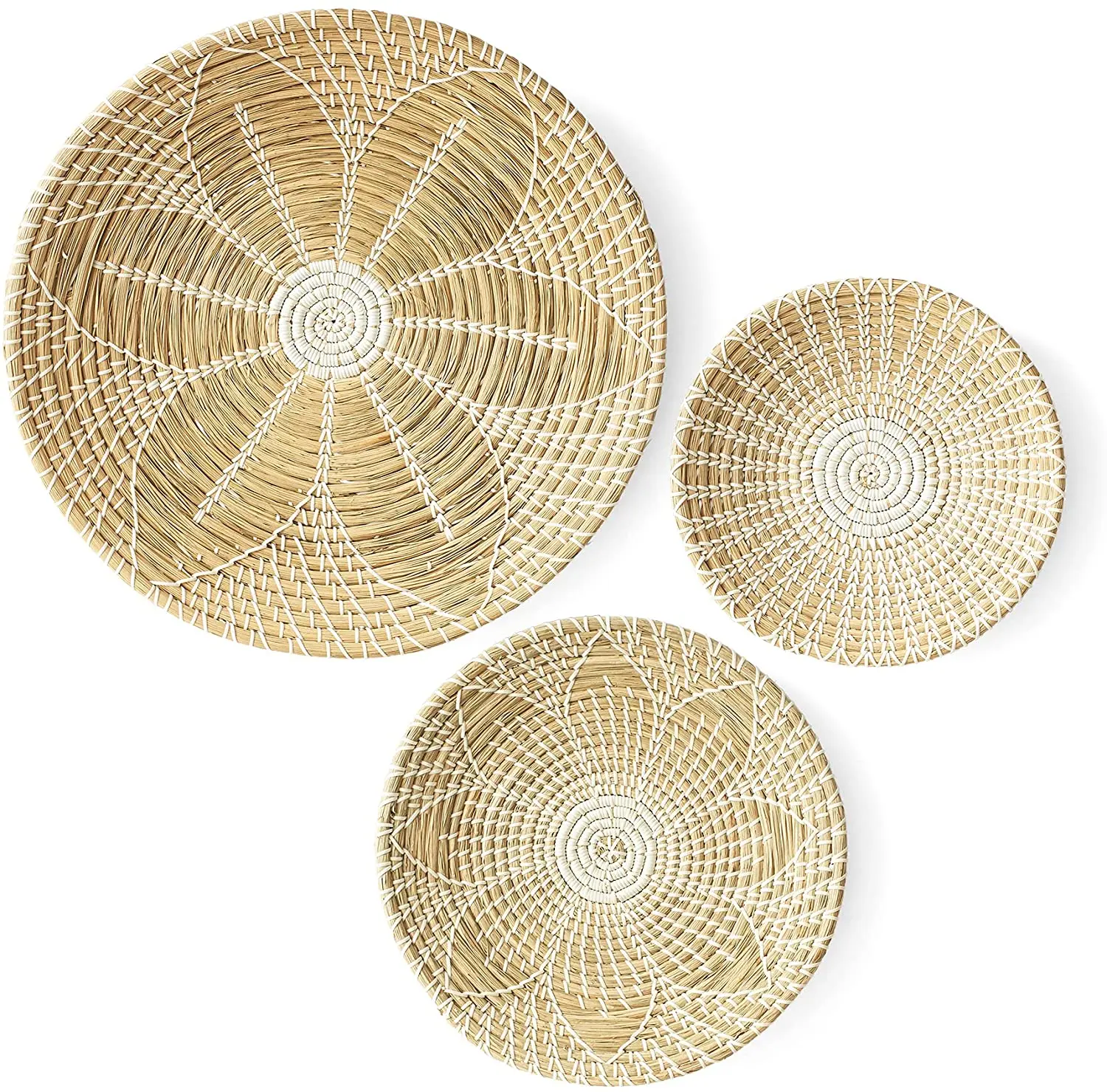 Best Seller Coiled Seagrass Wall Baskets Wall Hanging Basket Fruit ...