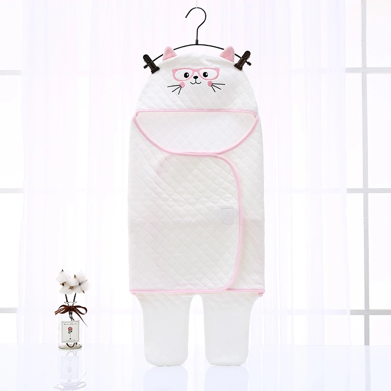 3 слоя хлопка 100% хлопковые футболки с принтами животных милые теплые спортивные костюмы, 2 цвета, детский спальный мешок