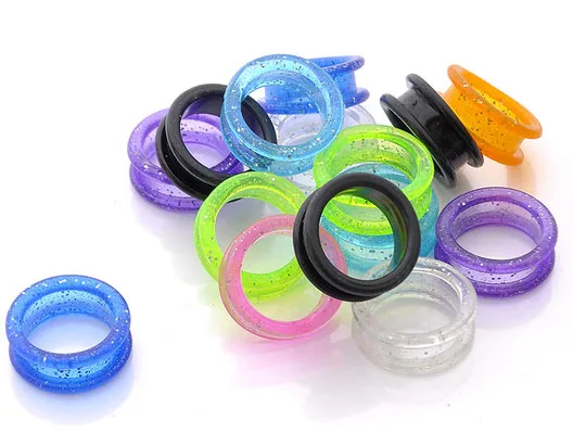High Quality Cheaper Price Multi Color Barber Scissors Silicone Finger Insert Rings rainbow colors with all sizes