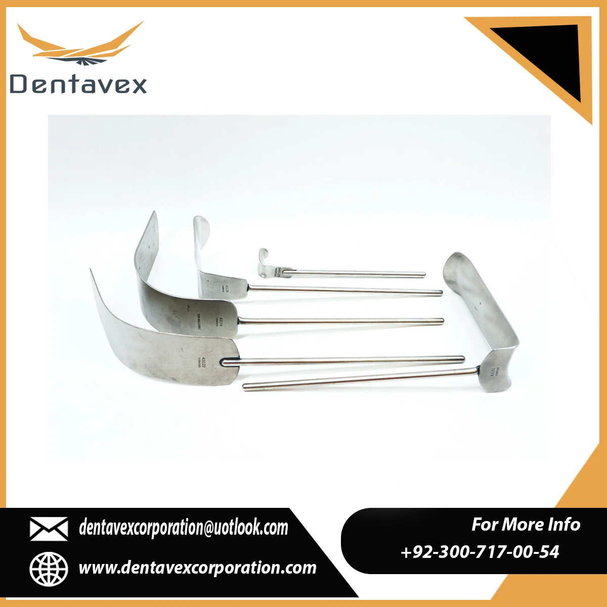 Brand New Thompson Retractor Complete Set Stainless Steel Orthopedic