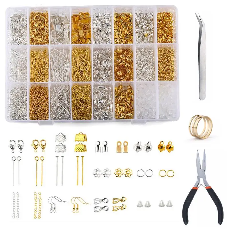 Jewelry Making Equipment Kit Tools Jewelry Pliers Lobster Clasps Wires  Findings For Repair and Beading DIY Jewelry Tool Kit - AliExpress