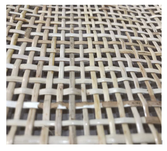 bleached square rattan webbing cane roll