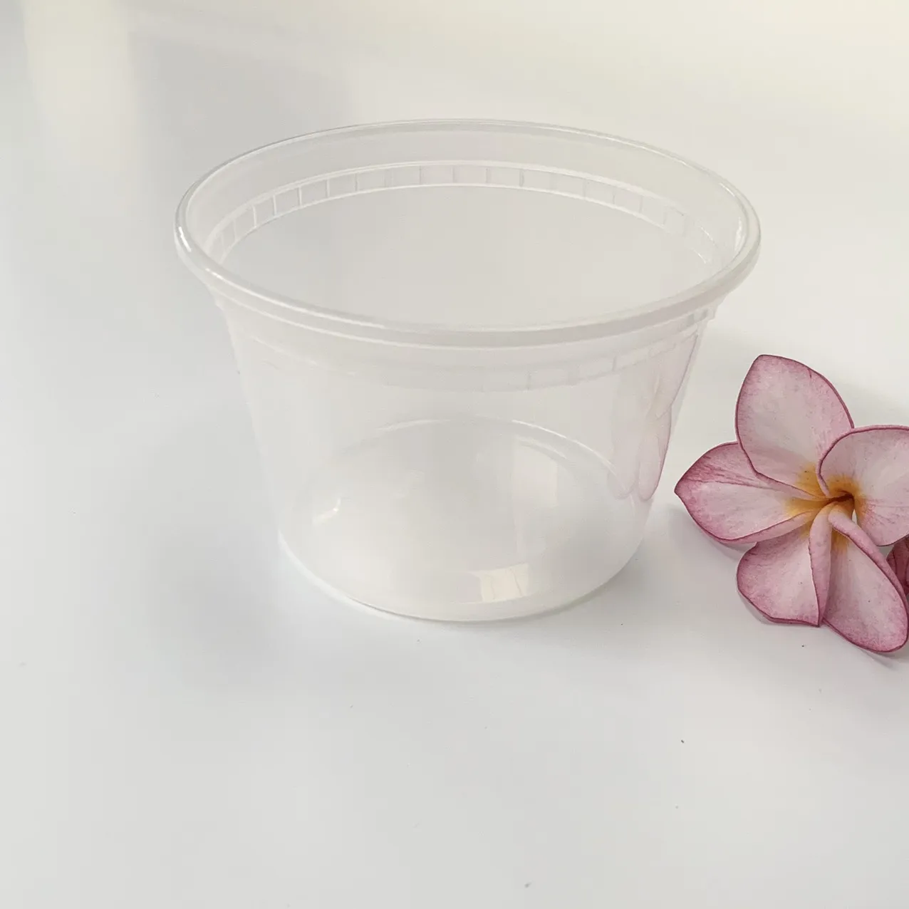 Microwaveable Food Safety 16 Oz Deli Cups With Lid Plastic Food