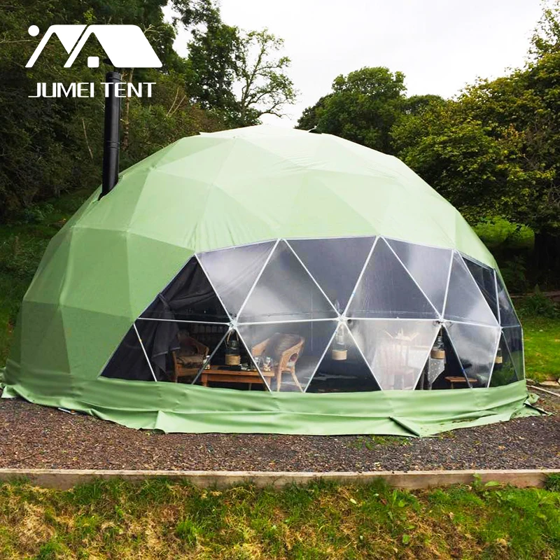 冬でも暖房いらず！透明ドーム型ポップアップテント4～8人用 対角4m 冬でも暖房いらず！透明ドーム型ポップアップテント4～8人用 対角