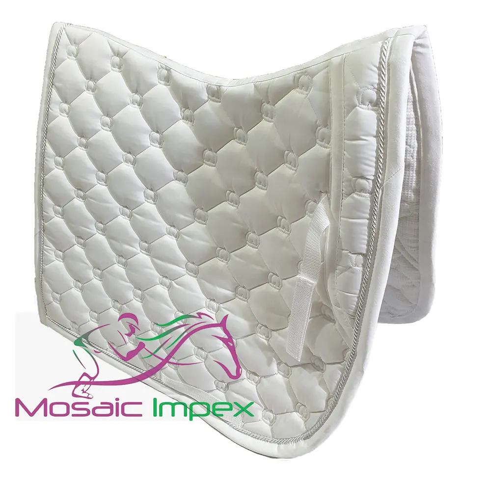 Custom Satin Fabric English Dressage Saddle Pad Cotton Saddles Pads Custom Saddles Pads