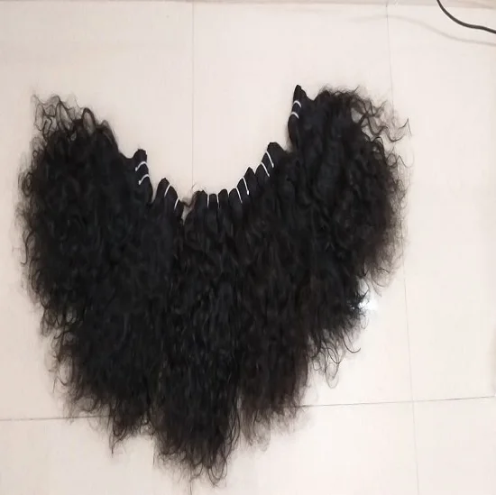 Afro Kinky Curly Human Hair Extensions Unprocessed Virgin Hair