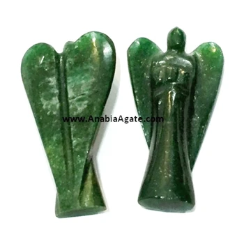 Mica Agate Angels Gemstone Angel 2 Inch Pocket Guardian Angel Mini Healing Figurine for Sale