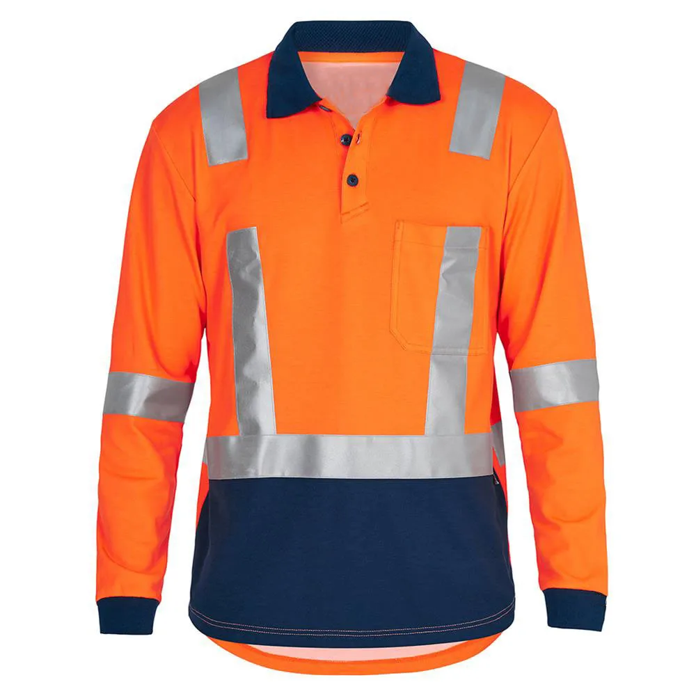Two Tone Hi Vis Long Sleeve Cotton 