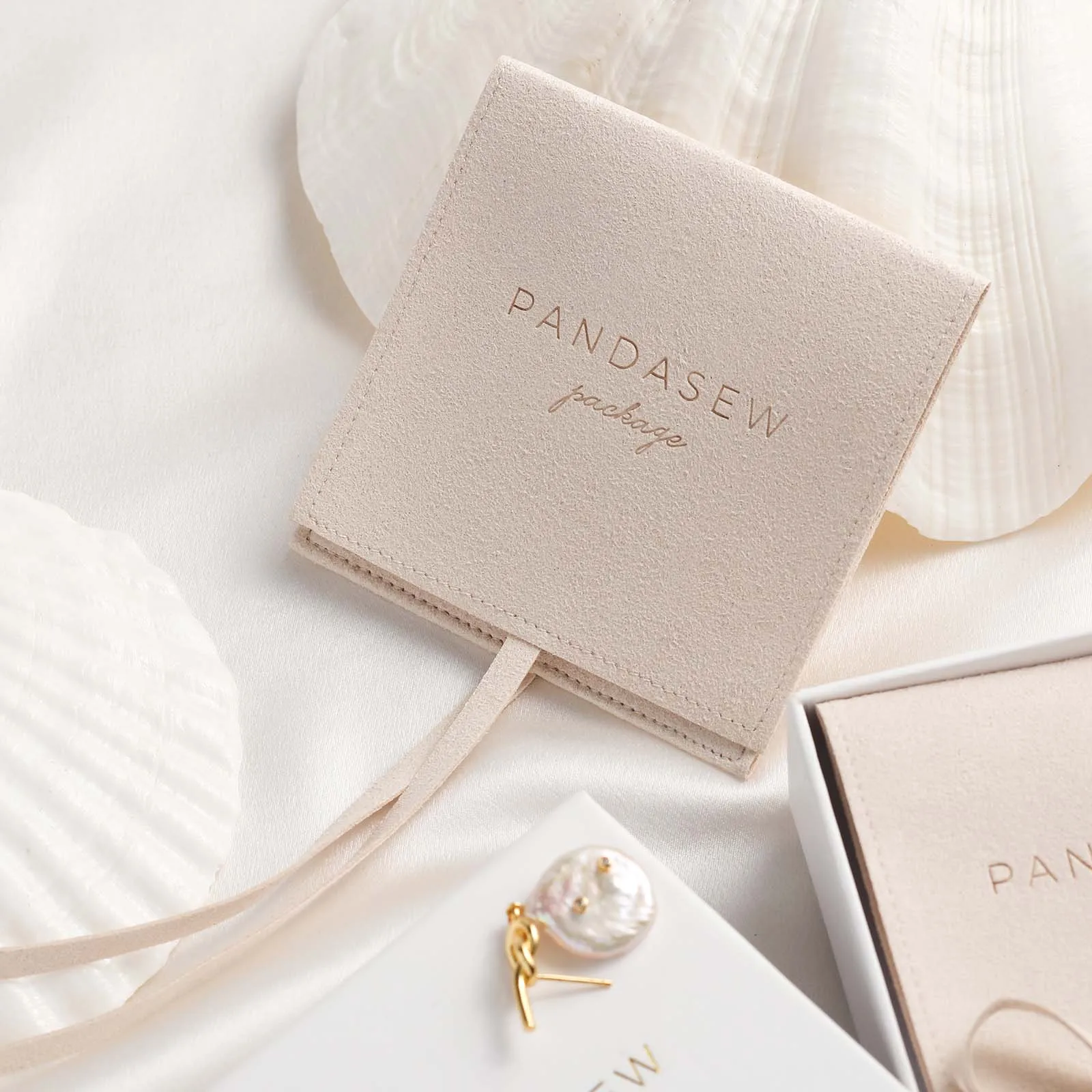 50pcs personalized logo print jewelry pouch thick microfiber bag custo –  PandaSew