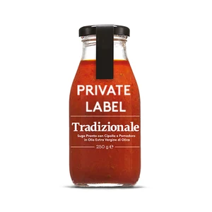 Private Label Italian Traditional Pasta Sauce 250 ml with Onion for Wholesales