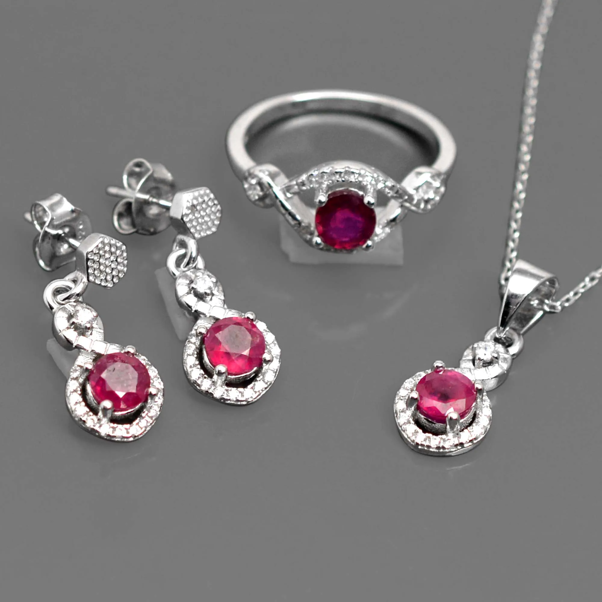 ruby jewelry set