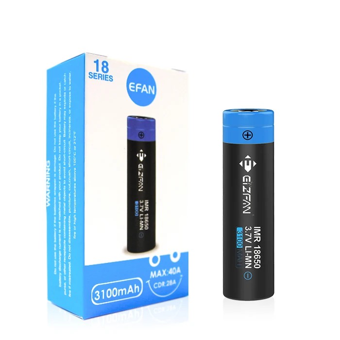 18650充電式リチウムリチウムイオン18650バッテリーパック40A電動