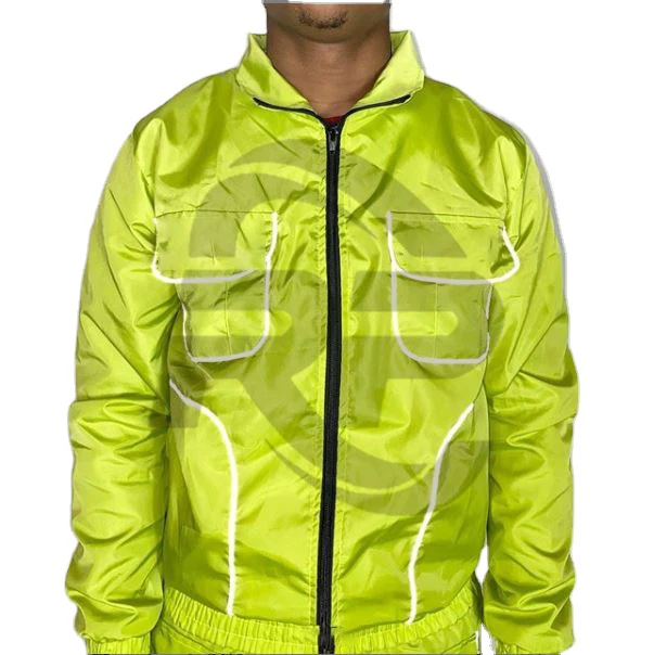 Men Shorts Sets With Reflective Jacket 