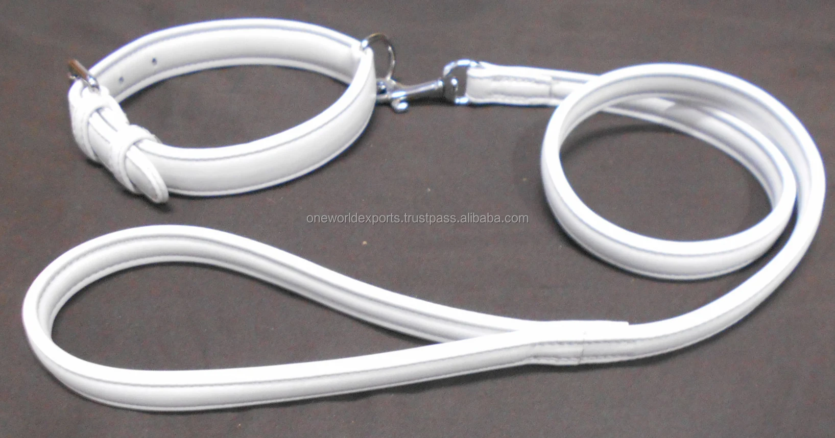 Designer Genuine Real Luxury Plain Sheep Napa Leather Collar For Dogs