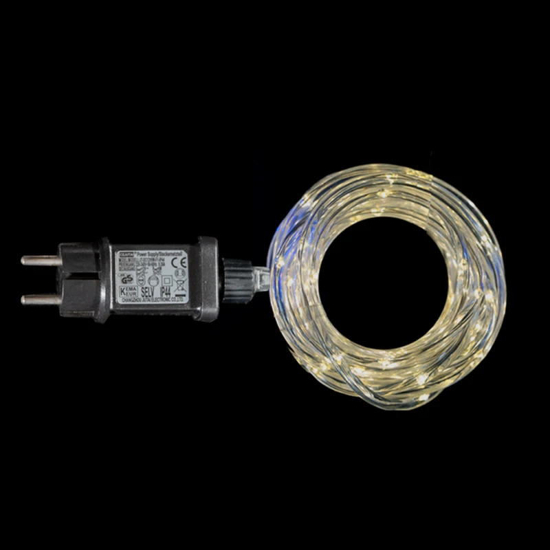 Многоцветная Рождественская сказочная светодиодная микропроводная лампа медная веревка для украшения праздника