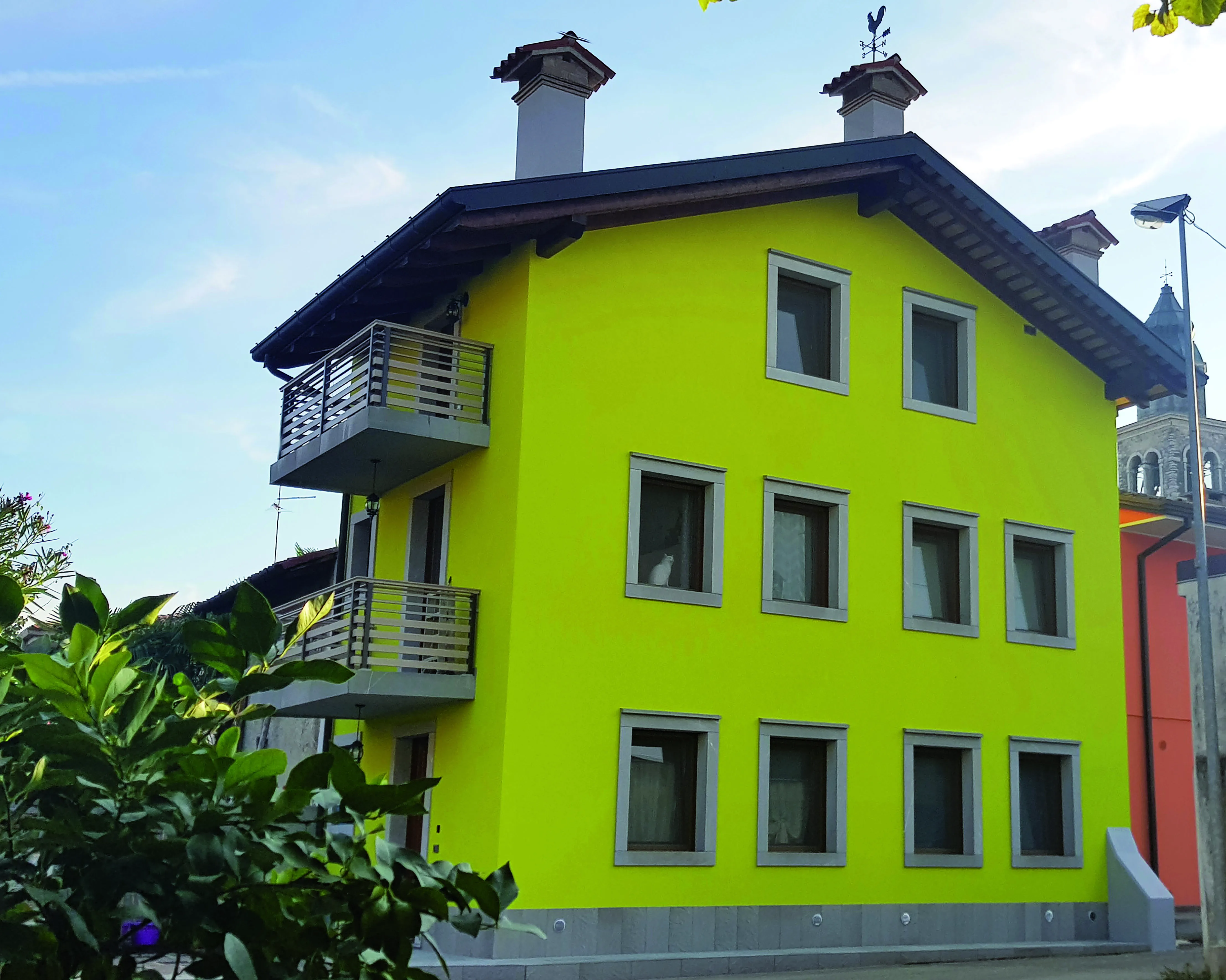 Top Italian Quality Wall Paint Intonaclima 1.5 mm for Exteriors Exterior Wall Paint Color Chart