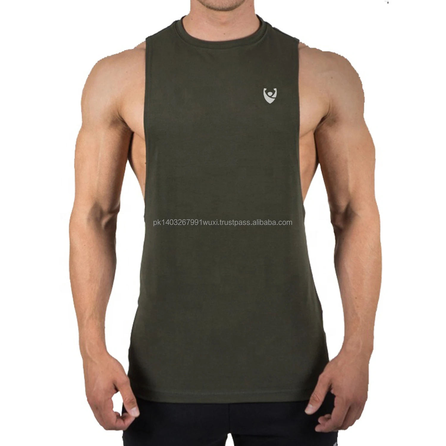 Tank 100% Cotton Men Muscle Tank Top 