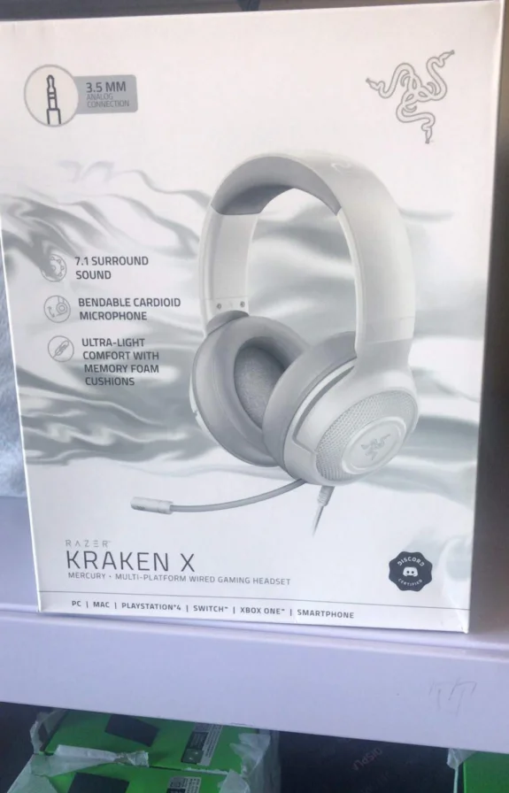 Original Razer Kraken X Mer-cury Wired 
