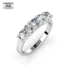 Argento sterling 925 placcato in oro bianco 18 carati