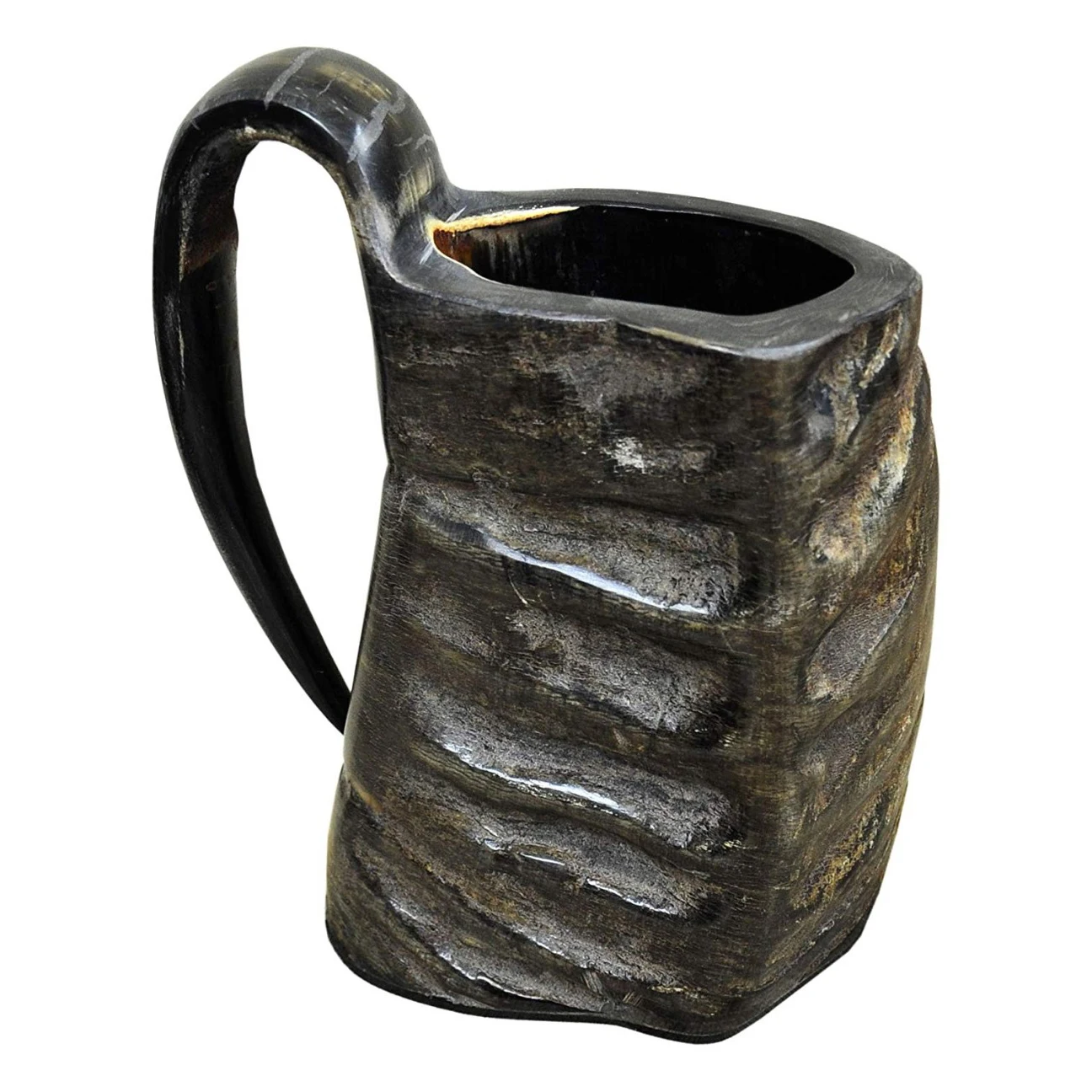 牛角牛制水牛水牛饮用手工制作最优质的天然牛角杯新款手工雕刻维京