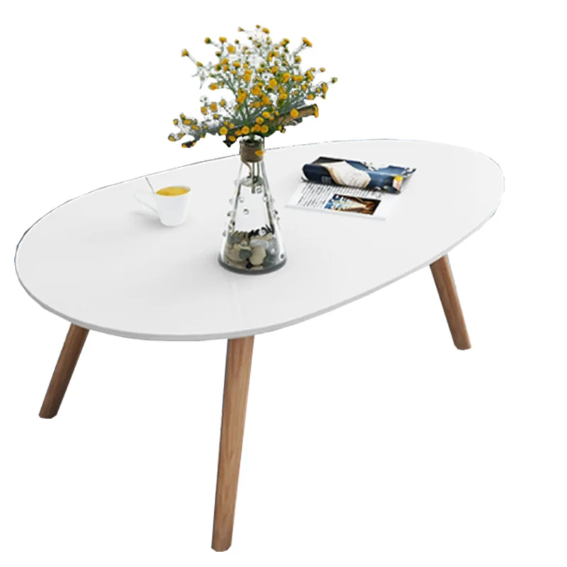 Coffee Tables Tea Table For Living Room Egg Shaped Wood Tea Table ...