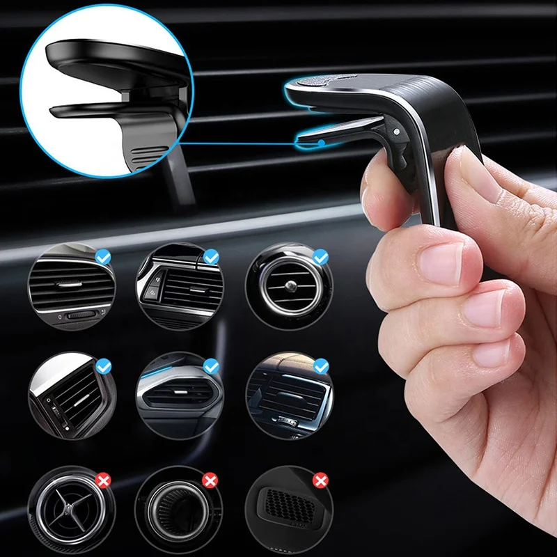 2022 Strong Magnet 360 Rotating Universal Mobile Cell Phone Holder Stand Car Magnetic Phone Holder Mount for Air Vent Outlet