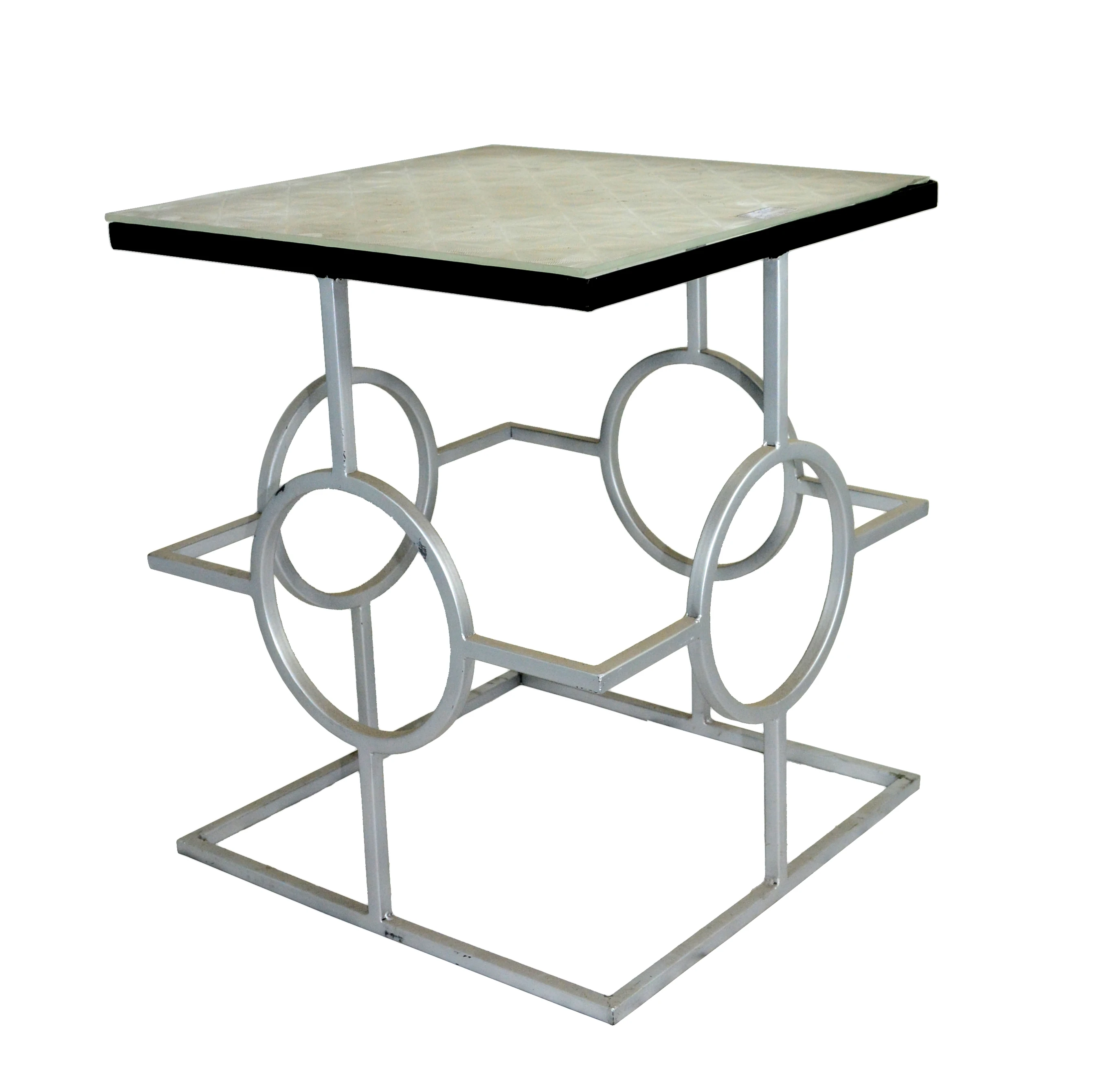 Luxury Modern Metal Side Table With Marble Top For Living Rooms Hotels