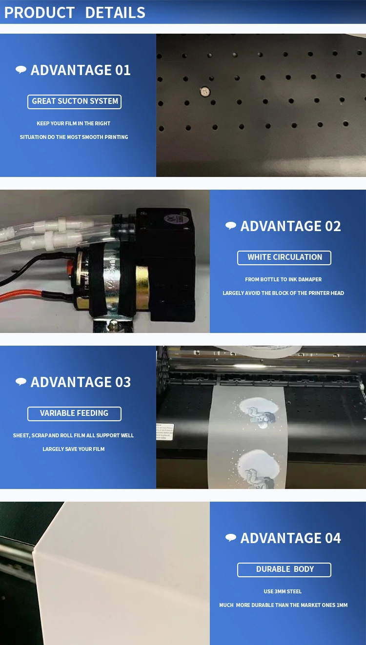 New arrival hot sale pet film heat transfer film printer from factory welcomed dtf printer for the t shirt printing