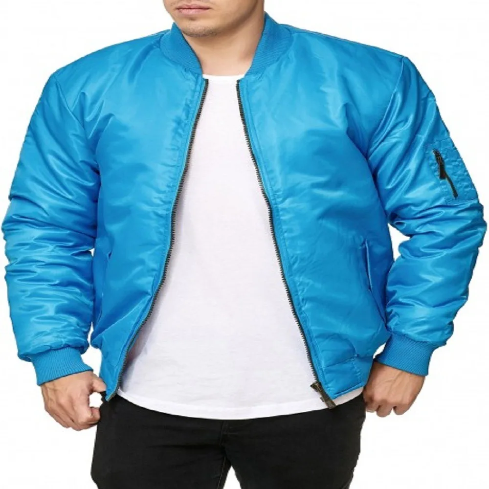 blank satin bomber jacket