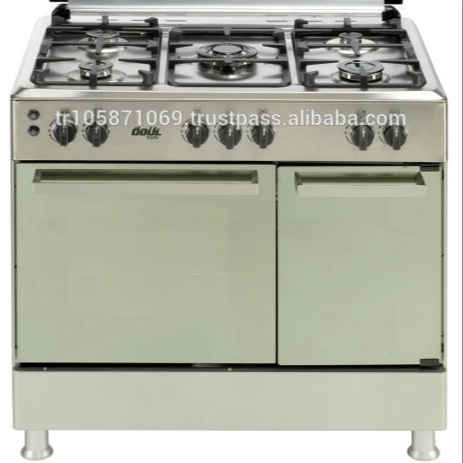 gas cooker with cylinder compartment