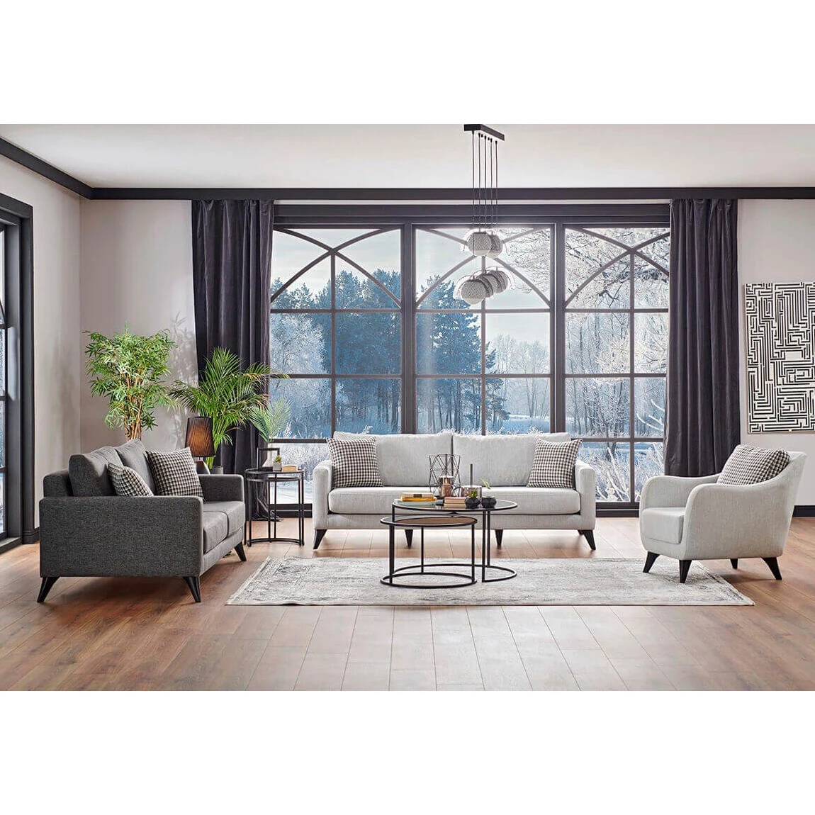 7 Seat Sofabed Couch Armchair Set Istanbul European Furniture Leather 2020 Cushion Functional