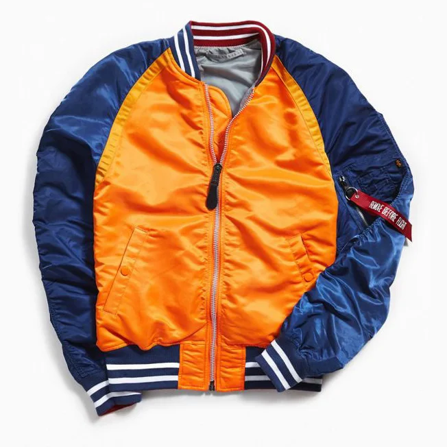 Wholesale Satin Printed Bomber Jacket Custom Logo Embroidered Bomber