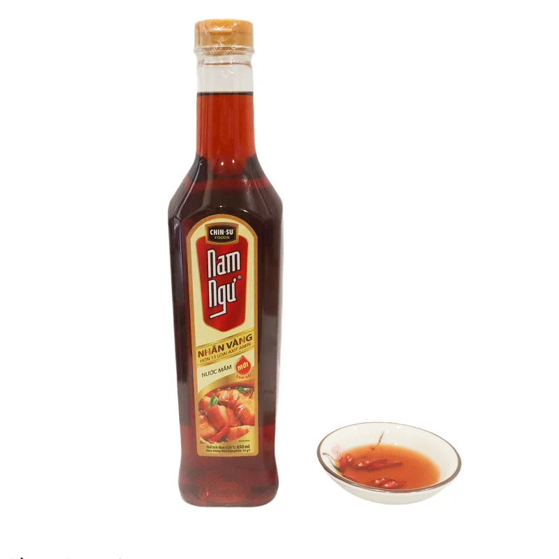 nam ngu fish sauce bottle 650ml good quality gold label