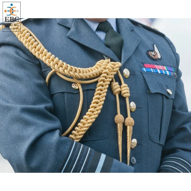 Custom Ebc Aiguillettes In White Gold Blue Black Maroon Red Yellow